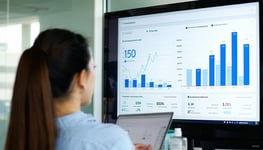 create me a visual that is about the statistics on a screen an analysis