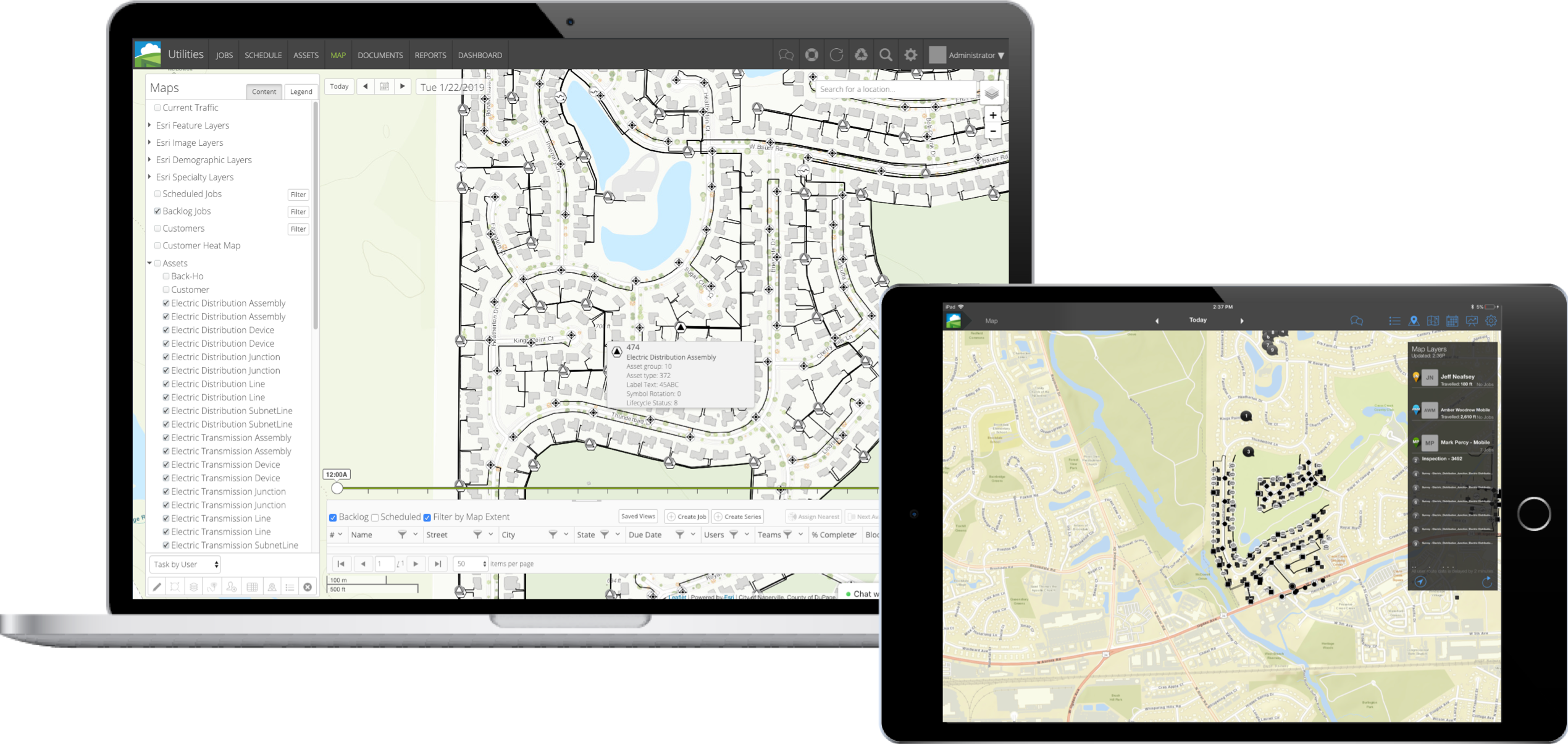 esri arcgis integration map layers field squared mobile app